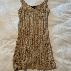 Gold BEBE knit tank